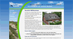 Desktop Screenshot of ferienhaus-laube.de